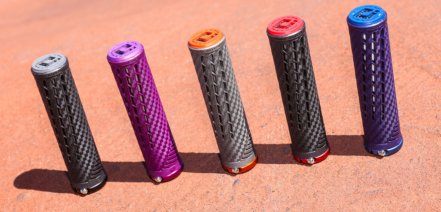 ODI CF FLANGELESS LOCK-ON LIMITED EDITION GRIPS